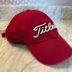 Titleist Cap with Arkansas Razorback Embroidered Logo